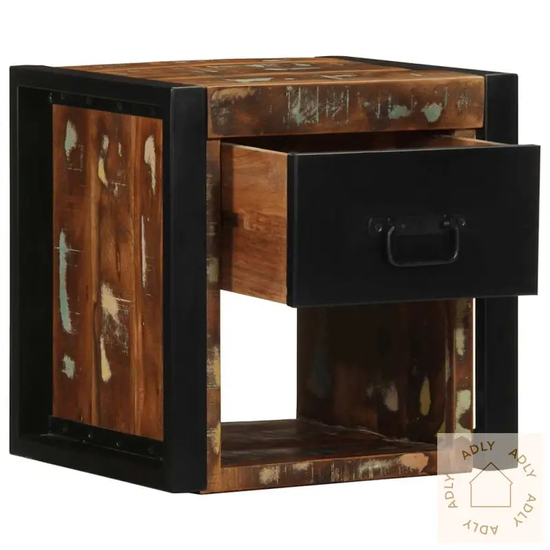 Nattbord 2 Stk Flerfarget 40X35X40 Cm Gjenvunnet Heltre