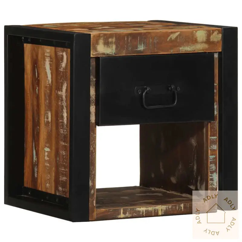 Nattbord 2 Stk Flerfarget 40X35X40 Cm Gjenvunnet Heltre