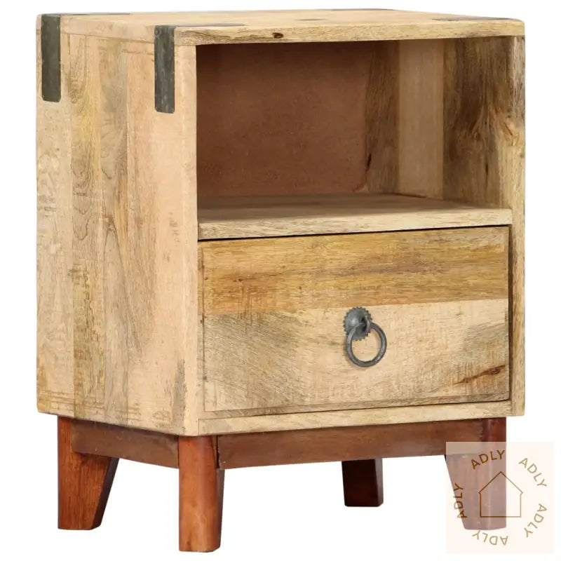 Nattbord 40X30X52 Cm Grov Heltre Mango