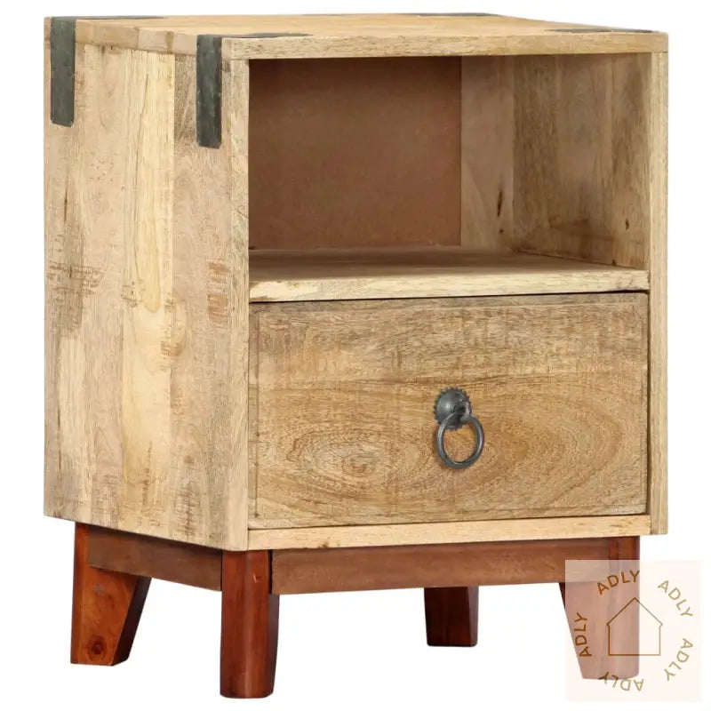 Nattbord 40X30X52 Cm Grov Heltre Mango