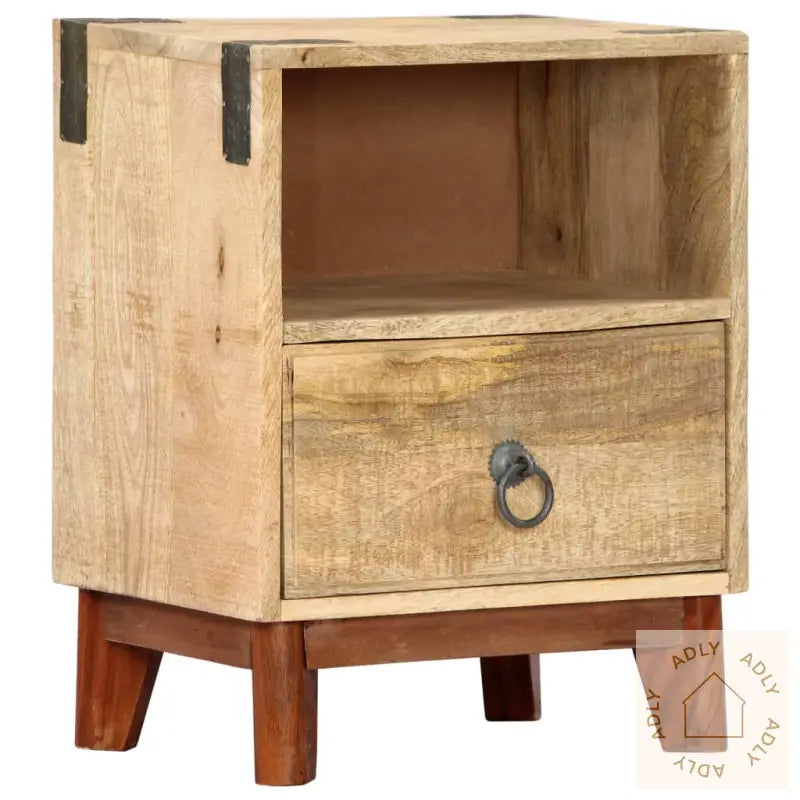 Nattbord 40X30X52 Cm Grov Heltre Mango