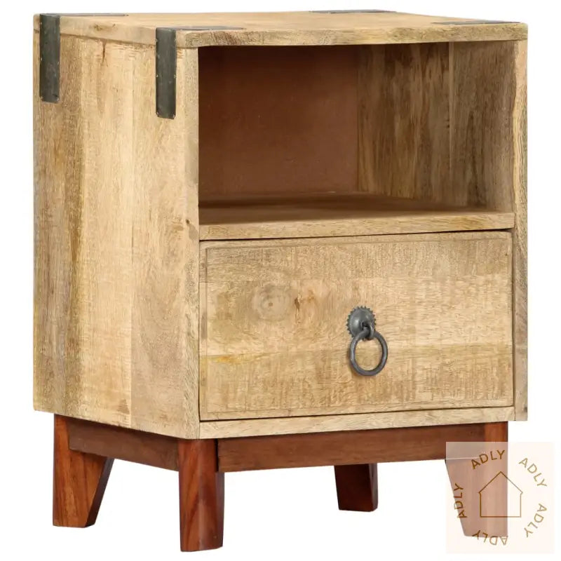 Nattbord 40X30X52 Cm Grov Heltre Mango