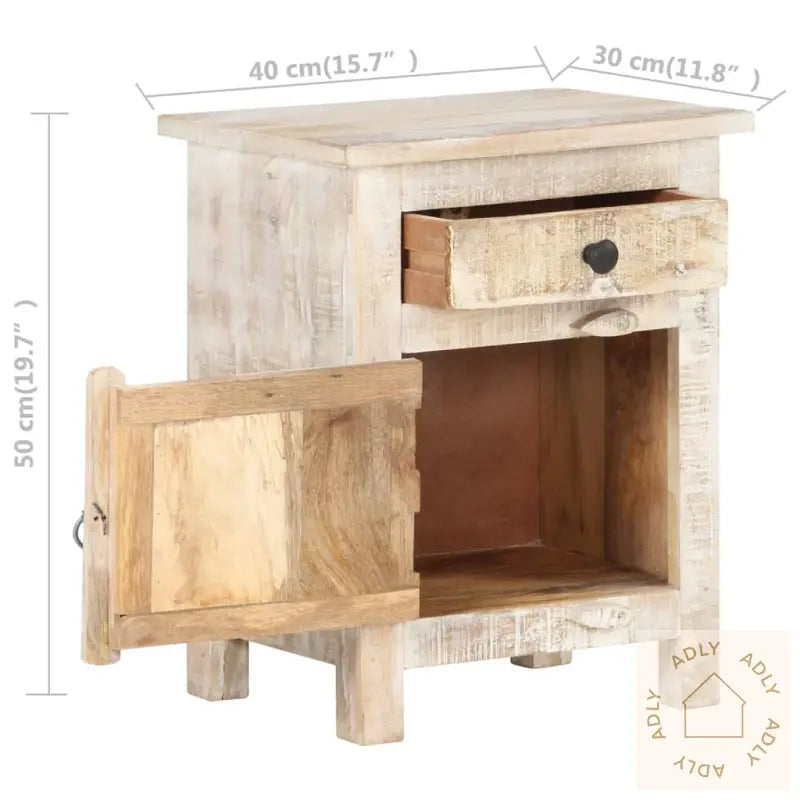 Nattbord 40X30X50 Cm Grovt Akasietre