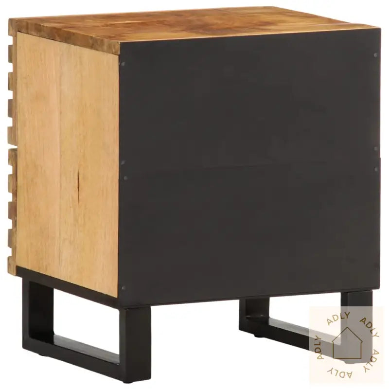 Nattbord 40X34X46 Cm Grovt Heltre Mangotre