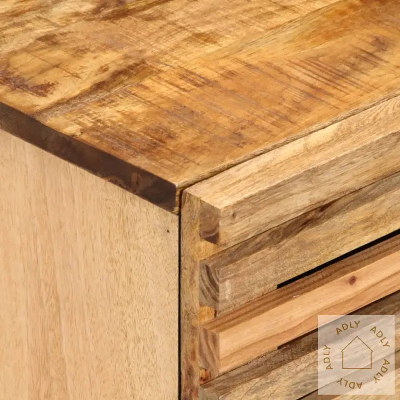 Nattbord 40X34X46 Cm Grovt Heltre Mangotre