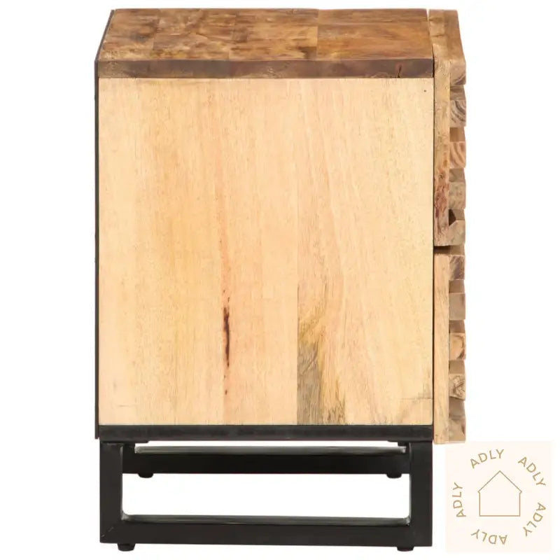 Nattbord 40X34X46 Cm Grovt Heltre Mangotre