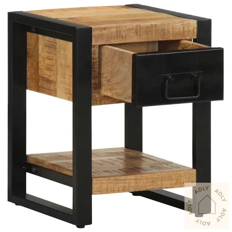Nattbord 35X34X45 Cm Grovt Heltre Mangotre