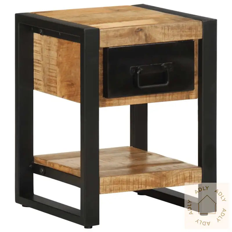 Nattbord 35X34X45 Cm Grovt Heltre Mangotre