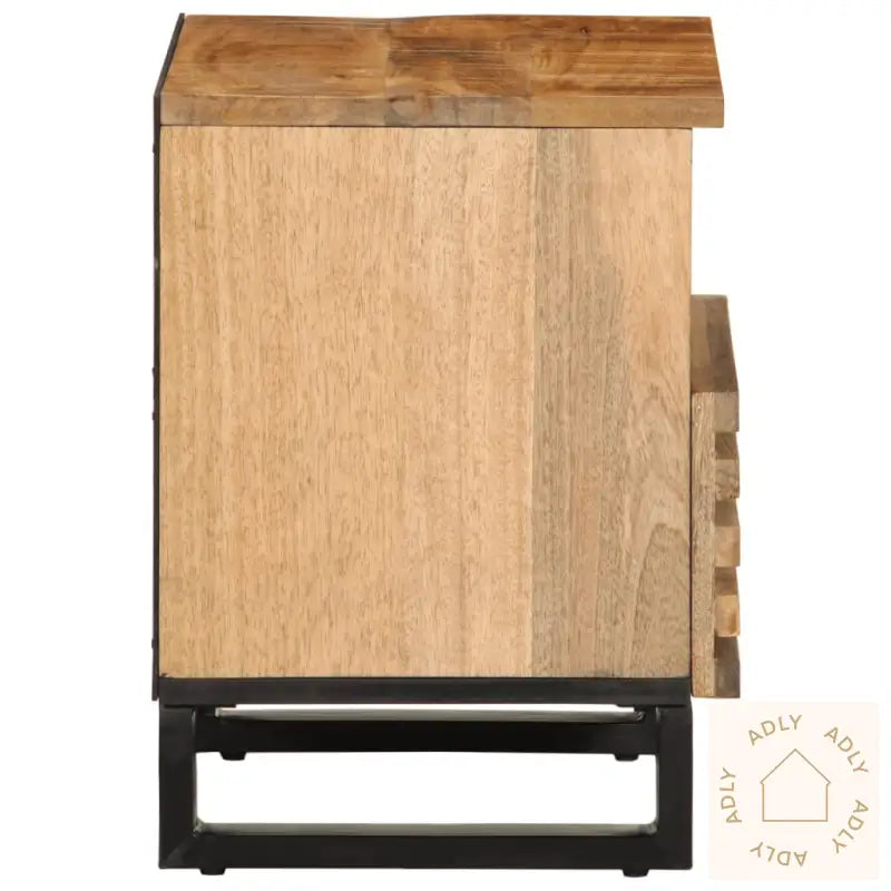 Nattbord 2 Stk 40X34X46 Cm Grovt Heltre Mangotre