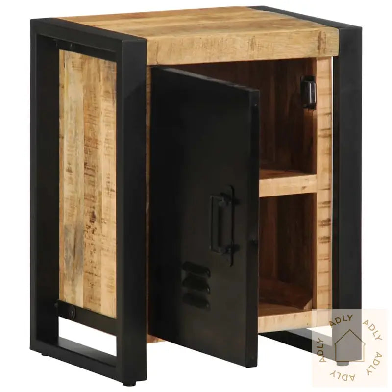 Nattbord 40X30X51 Cm Grovt Heltre Mangotre
