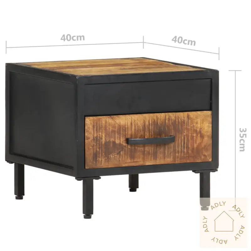Nattbord 40X40X35 Cm Grovt Mangotre