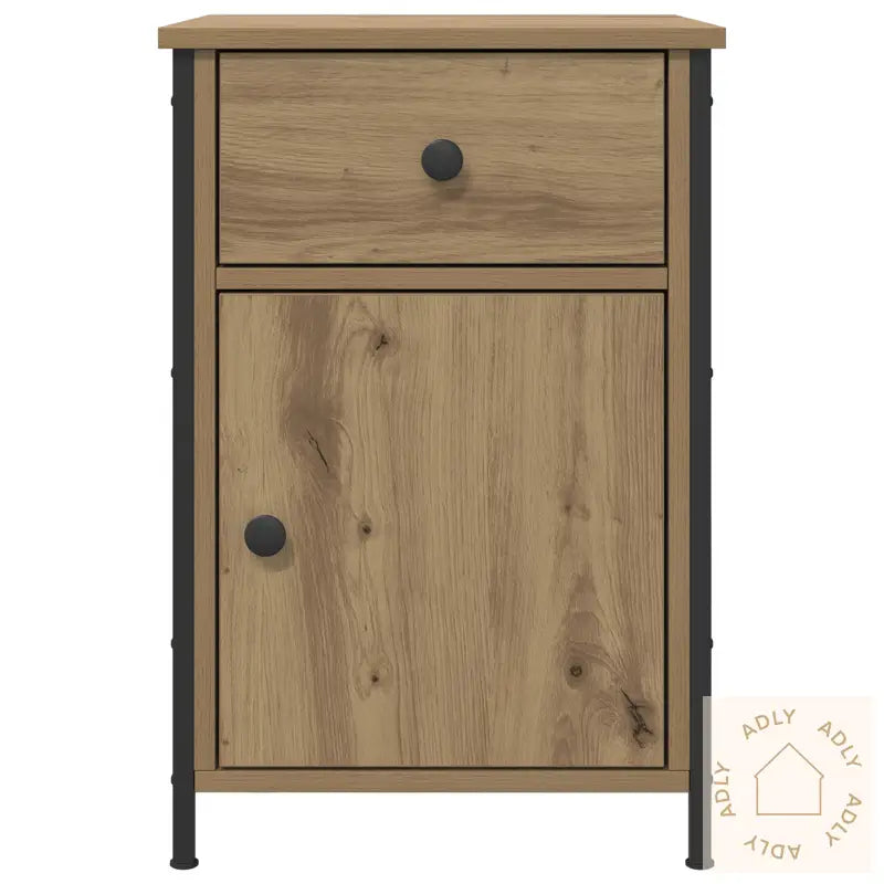 Nattbord Håndlaget Eik 40X42X60 Cm Konstruert Tre