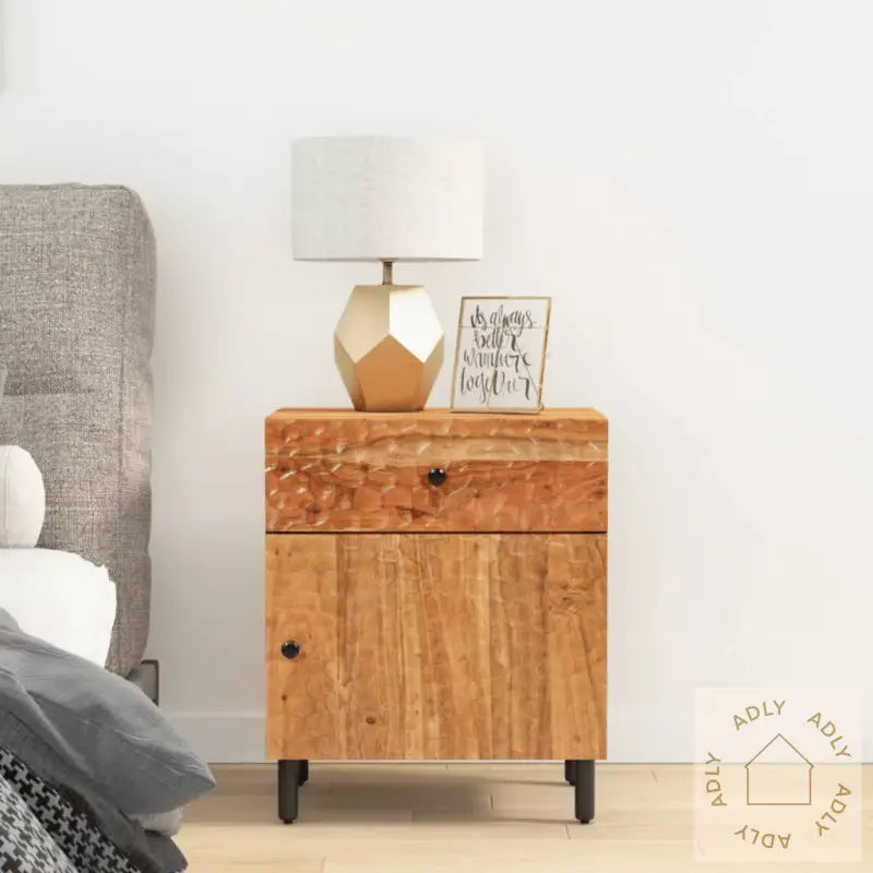 Nattbord 50X33X60 Cm Heltre Akasie