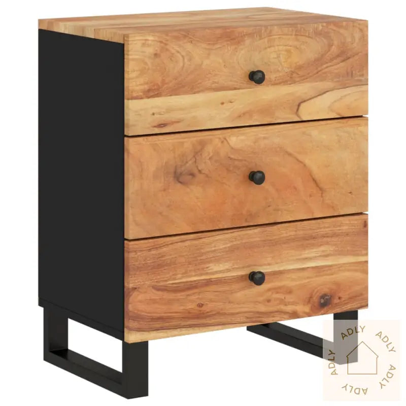 Nattbord 50X33X62 Cm Heltre Akasie Og Konstruert Tre