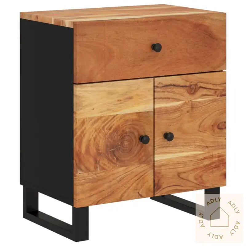 Nattbord 50X33X60 Cm Heltre Akasie Og Konstruert Tre