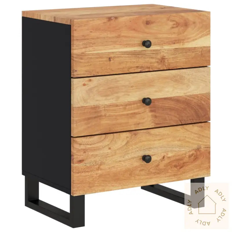 Nattbord 50X33X62 Cm Heltre Akasie Og Konstruert Tre