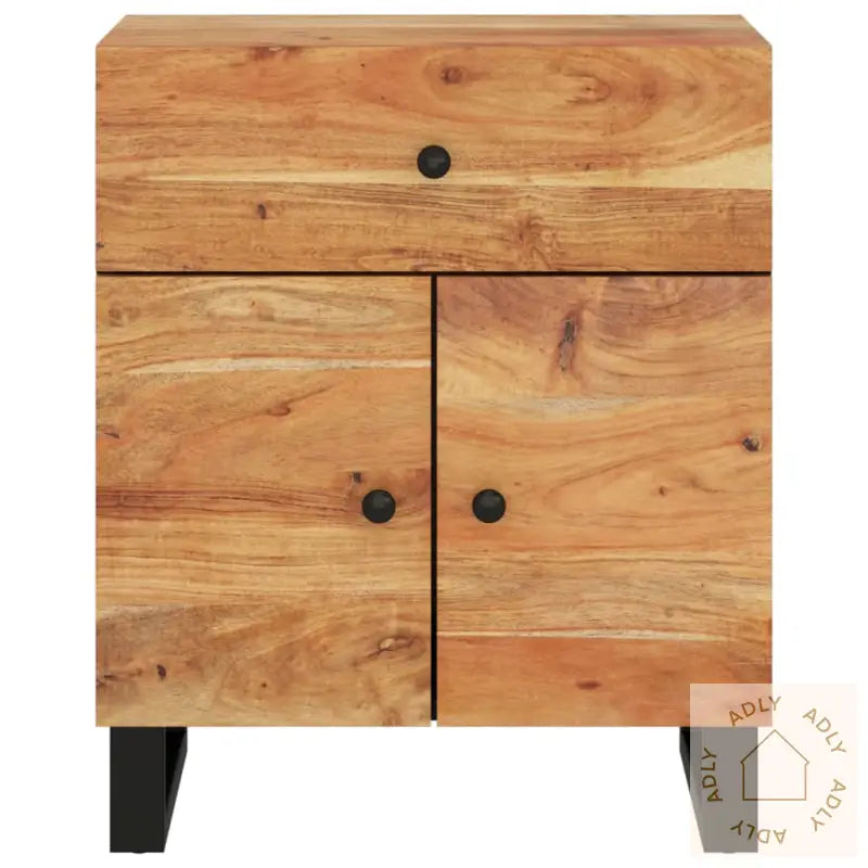 Nattbord 50X33X60 Cm Heltre Akasie Og Konstruert Tre