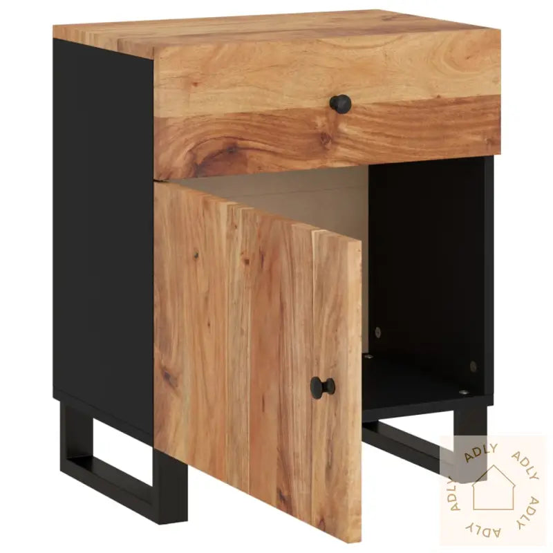 Nattbord 50X33X60 Cm Heltre Akasie Og Konstruert Tre