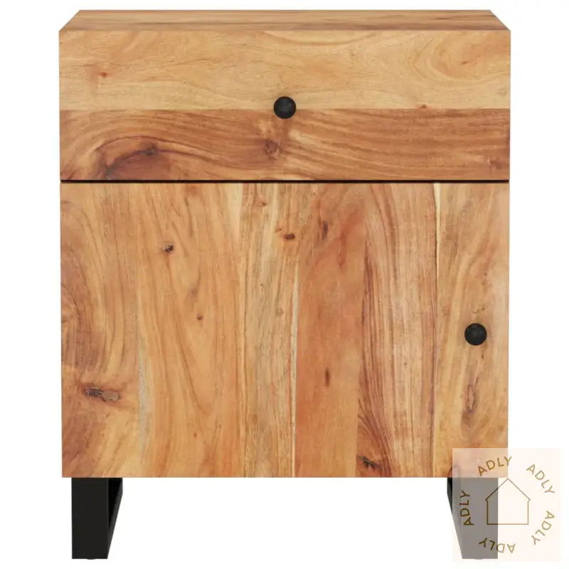 Nattbord 50X33X60 Cm Heltre Akasie Og Konstruert Tre