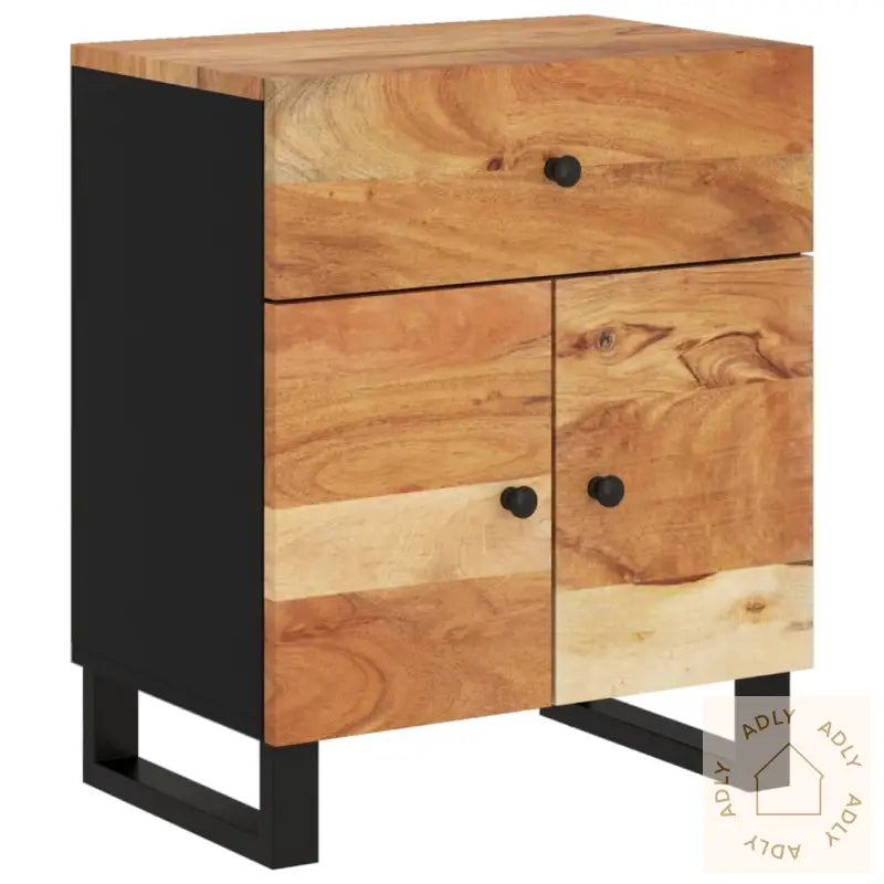 Nattbord 50X33X60 Cm Heltre Akasie Og Konstruert Tre