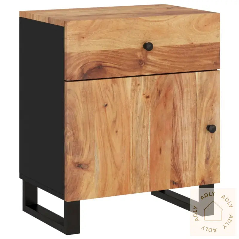 Nattbord 50X33X60 Cm Heltre Akasie Og Konstruert Tre