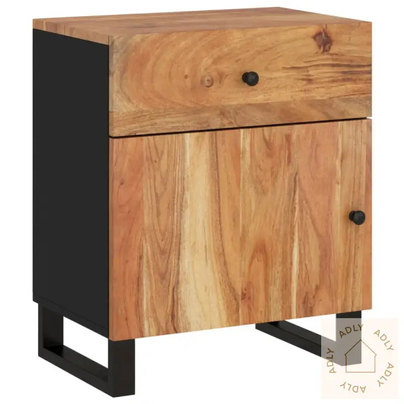 Nattbord 50X33X60 Cm Heltre Akasie Og Konstruert Tre