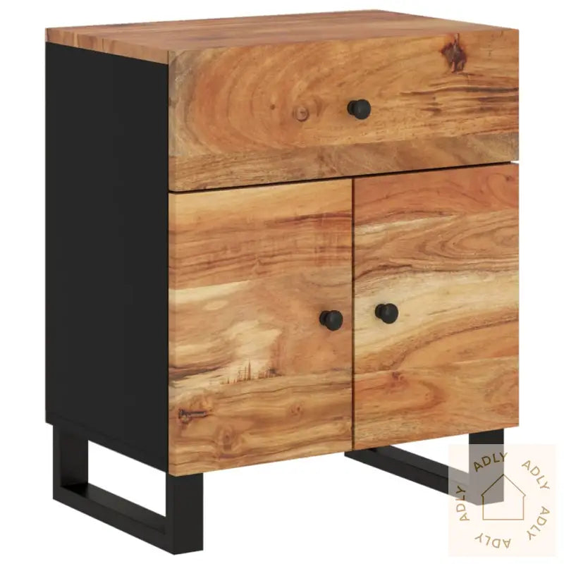 Nattbord 50X33X60 Cm Heltre Akasie Og Konstruert Tre