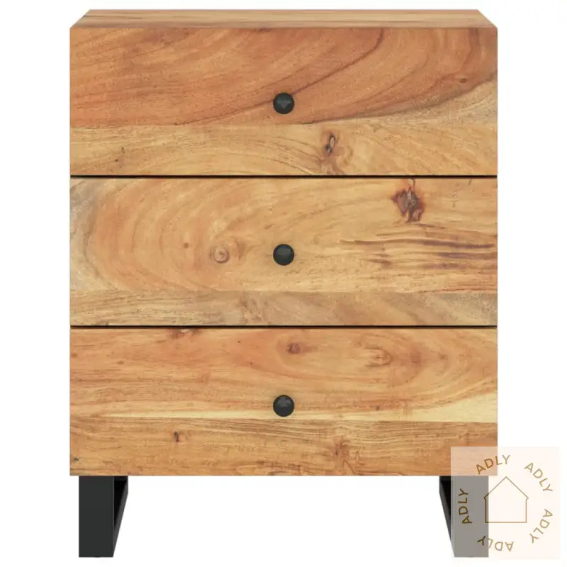 Nattbord 50X33X62 Cm Heltre Akasie Og Konstruert Tre