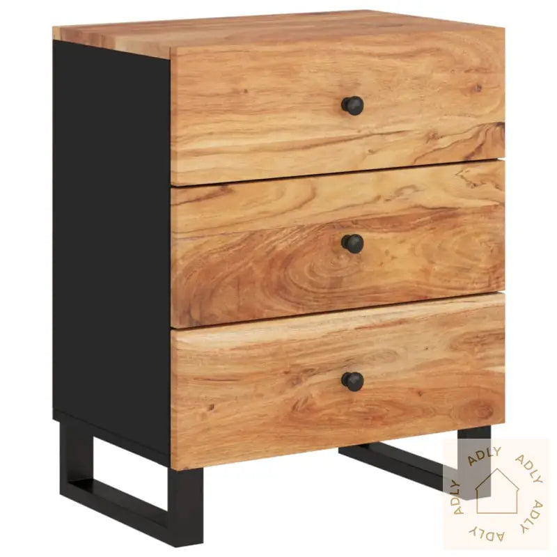 Nattbord 50X33X62 Cm Heltre Akasie Og Konstruert Tre