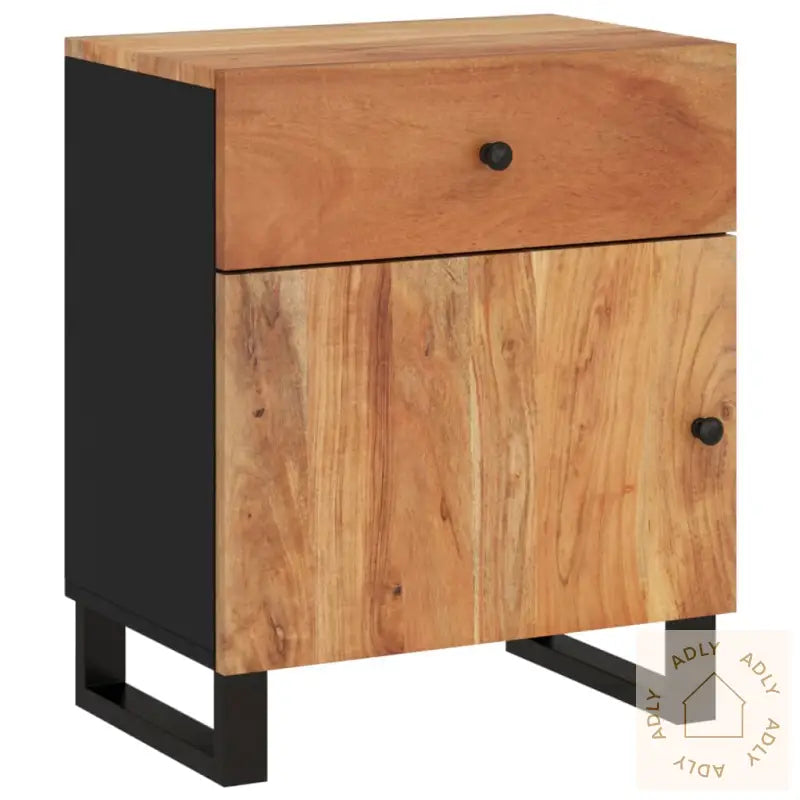 Nattbord 50X33X60 Cm Heltre Akasie Og Konstruert Tre