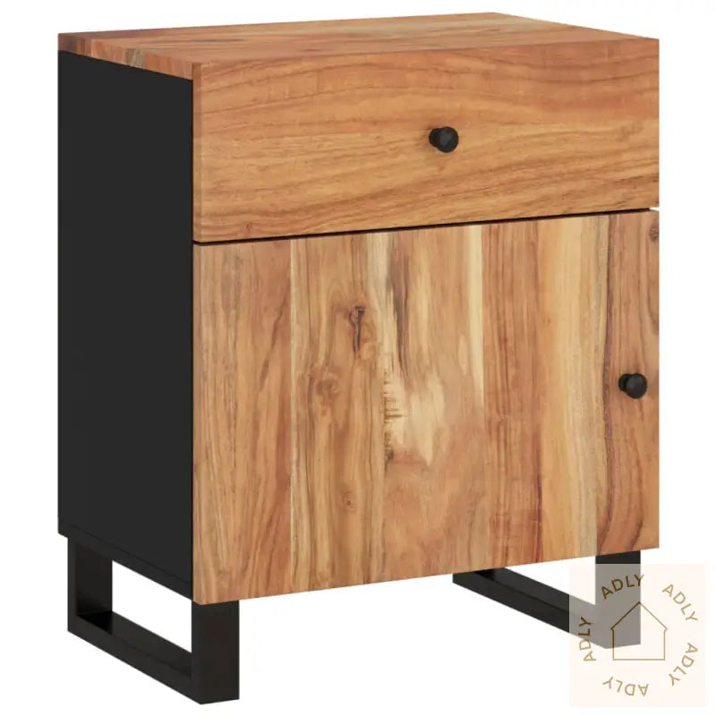 Nattbord 50X33X60 Cm Heltre Akasie Og Konstruert Tre