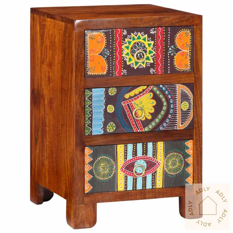 Nattbord 40X40X60 Cm Heltre Akasie