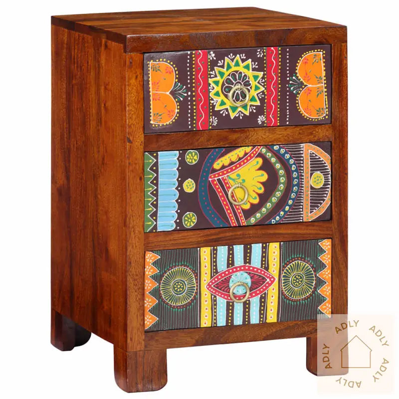 Nattbord 40X40X60 Cm Heltre Akasie