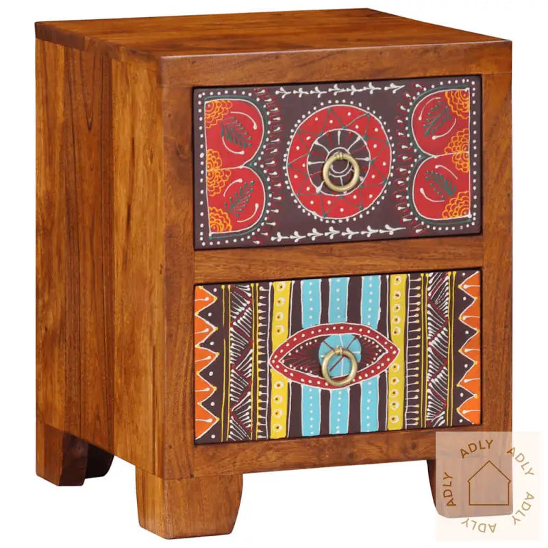 Nattbord 35X35X45 Cm Heltre Akasie