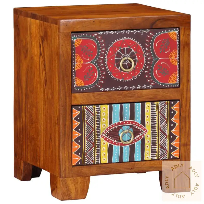 Nattbord 35X35X45 Cm Heltre Akasie