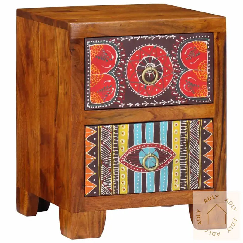 Nattbord 35X35X45 Cm Heltre Akasie