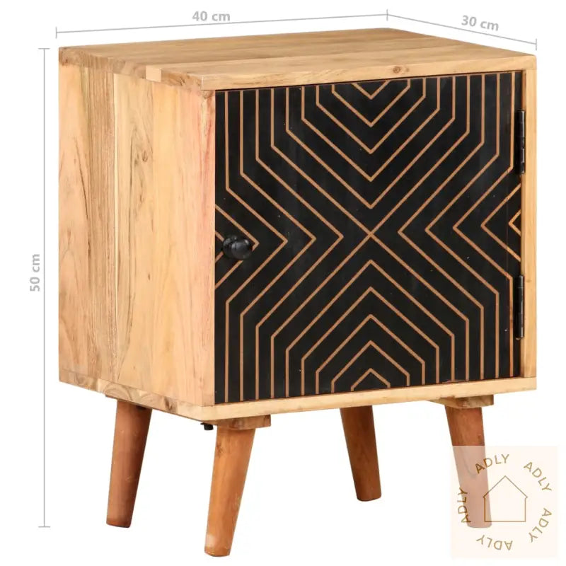 Nattbord 40X30X50 Cm Heltre Akasie