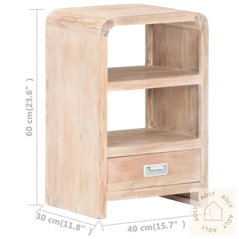 Nattbord 40X30X60 Cm Heltre Akasie