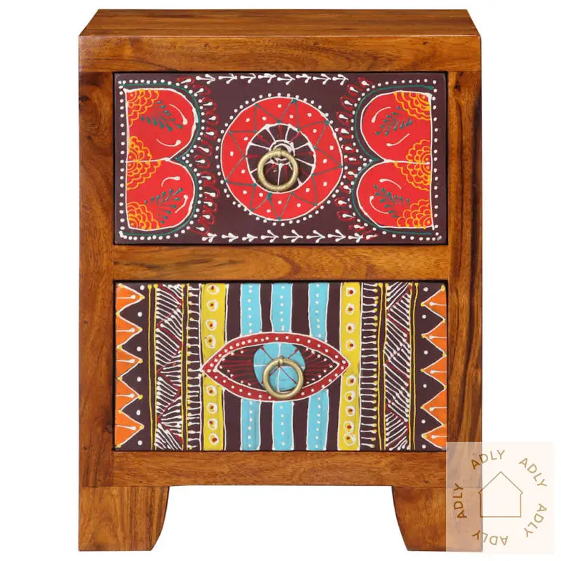 Nattbord 2 Stk 35X35X45 Cm Heltre Akasie
