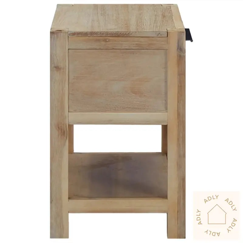 Nattbord Med Skuffer 2 Stk 40X30X48 Cm Heltre Akasie