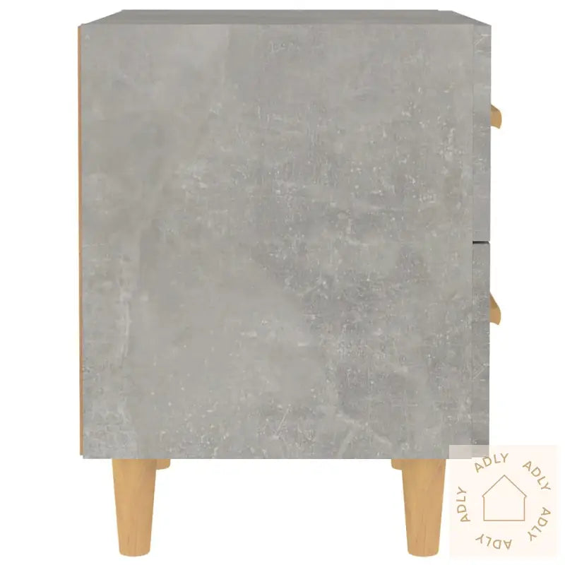 Nattbord 2 Stk Betonggrå 40X35X47,5 Cm