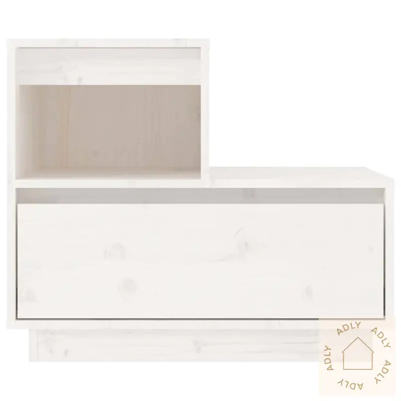 Nattbord Hvit 60X34X51 Cm Heltre Furu
