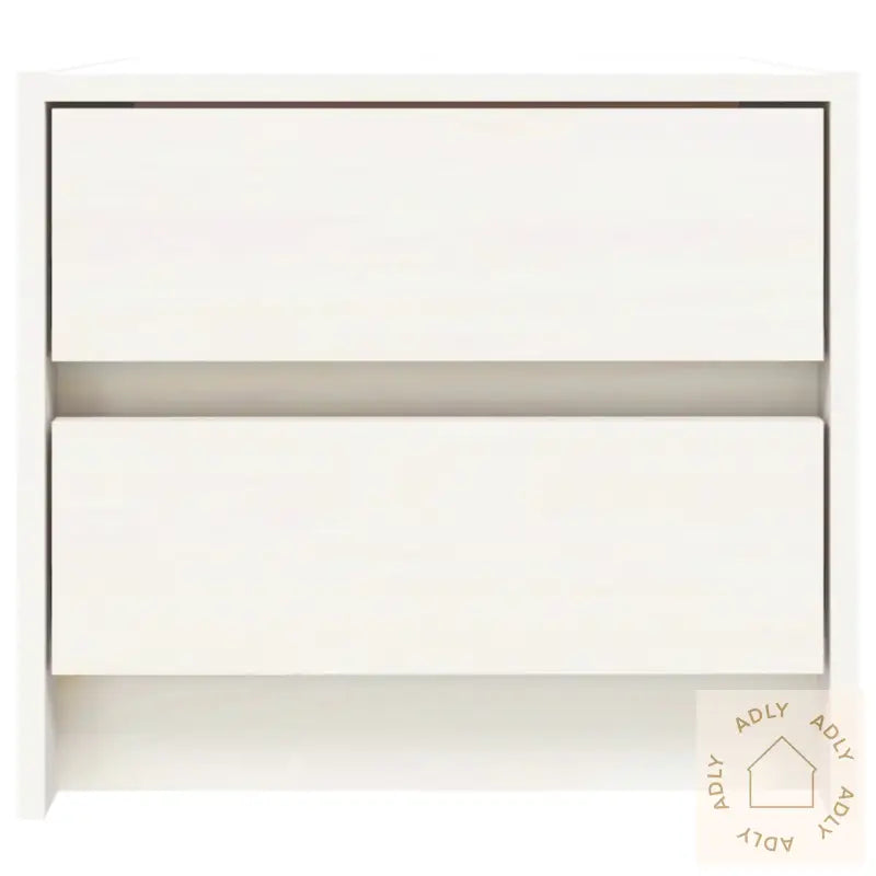 Nattbord Hvit 40X31X35,5 Cm Heltre Furu