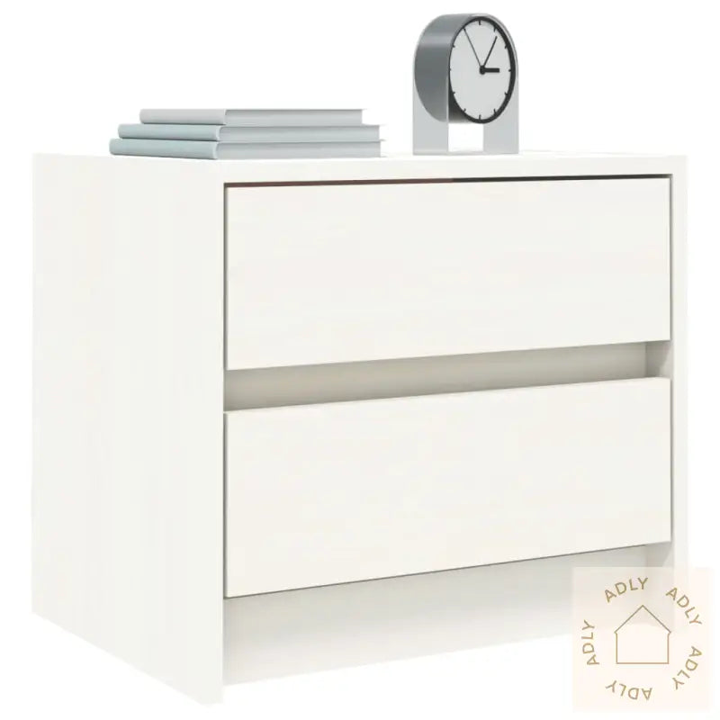 Nattbord Hvit 40X31X35,5 Cm Heltre Furu