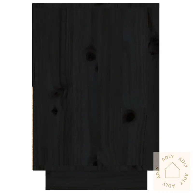 Nattbord 2 Stk Svart 60X34X51 Cm Heltre Furu