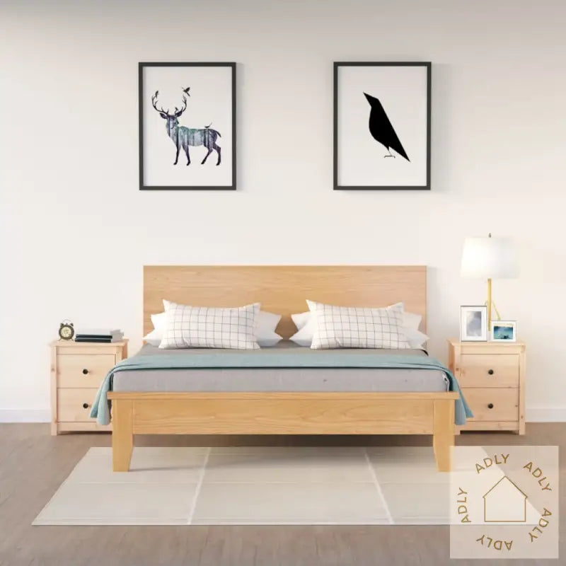 Nattbord 2 Stk 50X35X61,5 Cm Heltre Furu