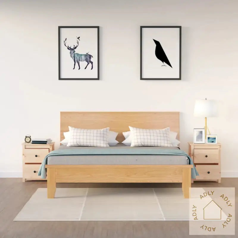 Nattbord 2 Stk 50X35X61,5 Cm Heltre Furu