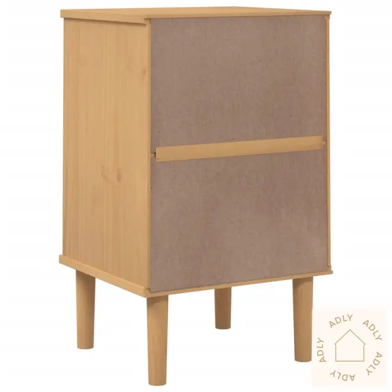 Nattbord Senja Rotting Utseende Brun 40X35X65 Cm Heltre Furu
