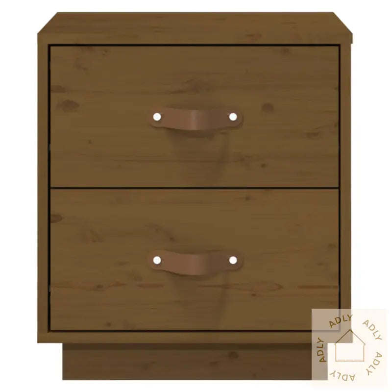   Nattbord 2 Stk Honningbrun 40X34X45 Cm Heltre Furu