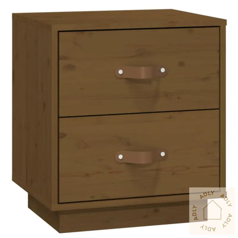   Nattbord 2 Stk Honningbrun 40X34X45 Cm Heltre Furu